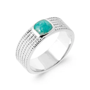 Bague Carrée – Argent | Azuline