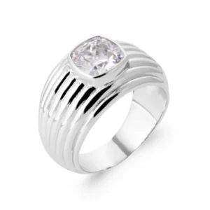 Bague Striée – Argent | Azuline